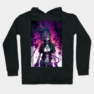 Cyberpunk Goth Girl Hoodie